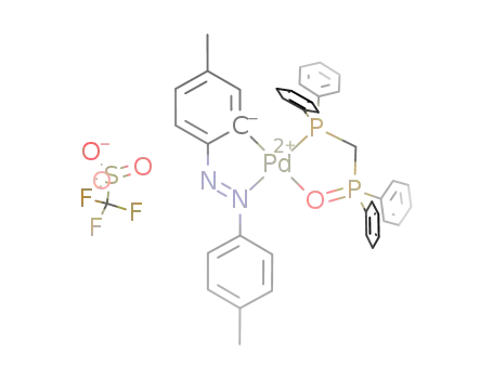 [Pd(κ2-C,N'-C6H3(N=NC6H4-Me-4')-2-Me-5)(κ2-P,O-bis(diphenylphosphino)methane-O)]CF3SO3