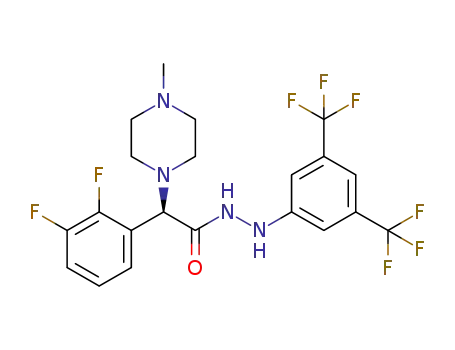 (R)-N'-[3,5-bis(trifluoromethyl)phenyl]-2-(2,3-difluorophenyl)-2-(4-methyl-1-piperazinyl)acetohydrazide