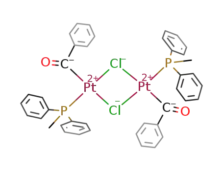 di-μ-chloro-bis[benzoyl(methyldiphenylphosphine)platinum(II)]