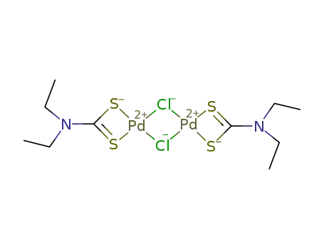 di-μ-chloro-bis[(diethyldithiocarbamato)palladium(II)]