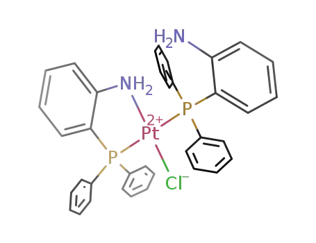 trans-[Pt(NH<sub>2</sub>)((o-aminophenyl)phenylphosphine)Cl]<sup>(1+)</sup>