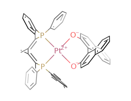 Molecular Structure of 622853-41-2 (δ-[(1,4-bis(diphenylphosphino)-1,2,3,4-tetramethyl-1,3-butadiene)platinum((S)-BINOL)])
