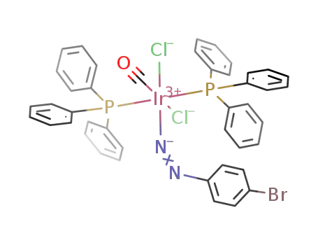 [IrCl<sub>2</sub>(p-N<sub>2</sub>C<sub>6</sub>H<sub>4</sub>Br)(CO)(PPh<sub>3</sub>)2]
