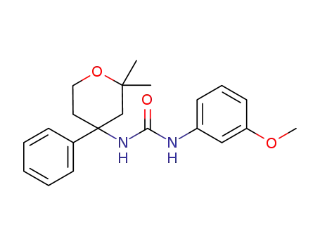 1-(2,2-dimethyl-4-phenyltetrahydropyran-4-yl)-3-(3-methoxphenyl)urea