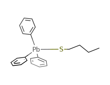 Molecular Structure of 15590-75-7 (Plumbane,(butylthio)triphenyl-)