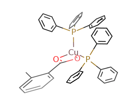 CH<sub>3</sub>C<sub>6</sub>H<sub>4</sub>CO<sub>2</sub>Cu(P(C<sub>6</sub>H<sub>5</sub>)3)2