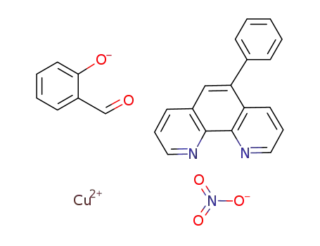[Cu(5-phenyl-1,10-phenanthroline)(salicylaldehydate)]NO<sub>3</sub>