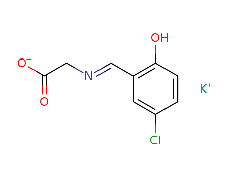 potassium 2-(((E)-1-(5-chloro2-hydroxyphenyl)methylidene)amino)acetate