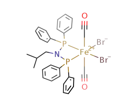 Fe(CO)2Br<sub>2</sub>((CH<sub>3</sub>)2CHCH<sub>2</sub>N(P(C<sub>6</sub>H<sub>5</sub>)2)2)