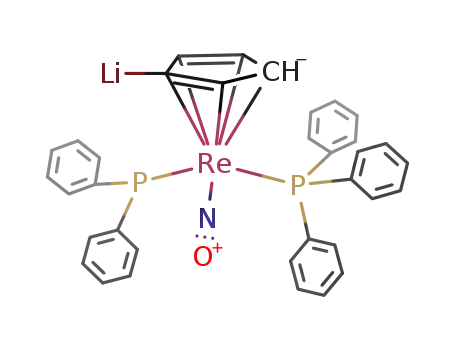 (C<sub>5</sub>H<sub>4</sub>Li)Re(P(C<sub>6</sub>H<sub>5</sub>)2)(P(C<sub>6</sub>H<sub>5</sub>)3)(NO)