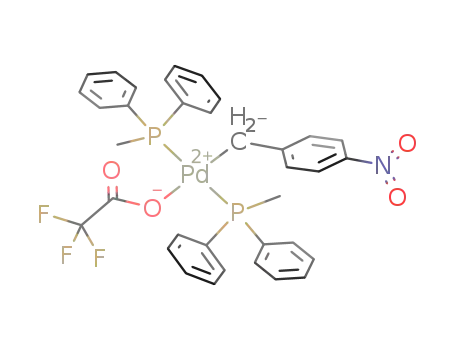 [Pd(PMePh<sub>2</sub>)2(OOCCF<sub>3</sub>)(CH<sub>2</sub>C<sub>6</sub>H<sub>4</sub>-p-NO<sub>2</sub>)]