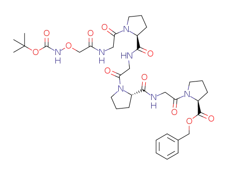 Molecular Structure of 1235514-69-8 (Boc-Aoac-(Gly-Pro)3-OBzl)