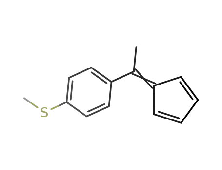 Benzene, 1-[1-(2,4-cyclopentadien-1-ylidene)ethyl]-4-(methylthio)-