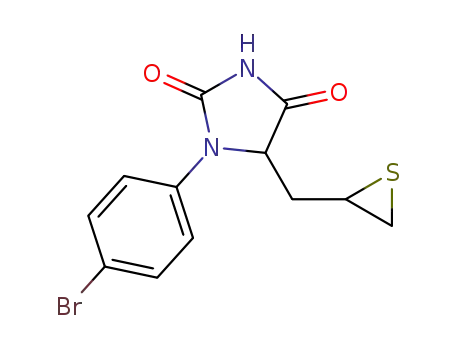 1-(4-bromophenyl)-5-(thiiran-2-ylmethyl)imidazolidine-2,4-dione