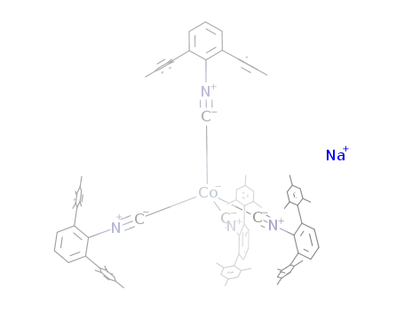 Na[Co(CNC<sub>6</sub>H<sub>3</sub>(2,4,6-Me<sub>3</sub>C<sub>6</sub>H<sub>2</sub>)2)4]