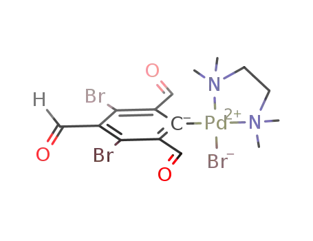 [Pd(C<sub>6</sub>(CHO)3Br<sub>2</sub>)Br(N,N,N',N'-tetramethylethylenediamine)]