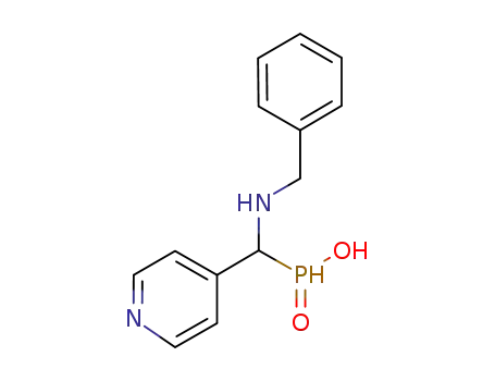 Molecular Structure of 1215021-06-9 (1-benzylamino-1-(4-pyridyl)-methyl-H-phosphinic acid)