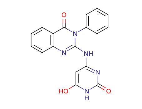 Molecular Structure of 1262142-38-0 (2-(6-hydroxy-2-oxo-1,2-dihydro-pyrimidin-4-yl-amino)-3-phenyl-quinazolin-4(3H)-one)