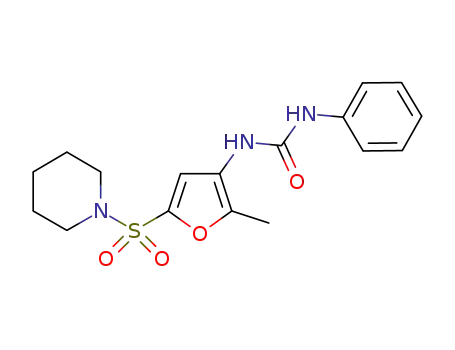 N-[2-메틸-5-(1-피페리디닐술포닐)-3-푸라닐]-N'-페닐우레아