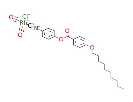 [RhCl(CO)2(CNC<sub>6</sub>H<sub>4</sub>OC(O)C<sub>6</sub>H<sub>4</sub>O(CH<sub>2</sub>)9CH<sub>3</sub>)]