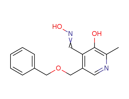 4-Pyridinecarboxaldehyde,
3-hydroxy-2-methyl-5-[(phenylmethoxy)methyl]-, oxime