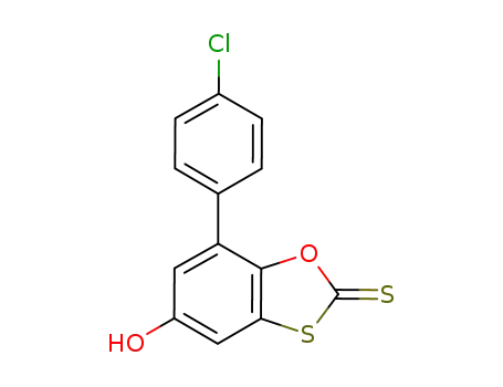 7-(4-Chlorophenyl)-5-hydroxy-1,3-benzoxathiole-2-thione