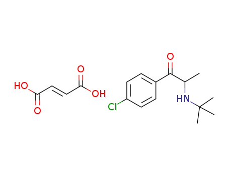 2-(N-tert-butylamino)-4'-chloropropiophenone fumarate