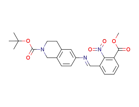 tert-butyl 6-({(1E)-[3-(methoxycarbonyl)-2-nitrophenyl]methylene}amino)-3,4-dihydro-(1H)-isoquinoline-2-carboxylate
