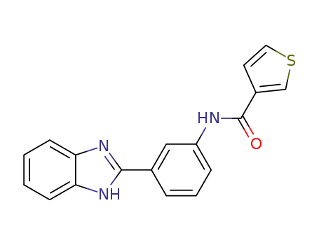 N-[3-(1H-benzimidazol-2-yl)phenyl]thiophene-3-carboxamide