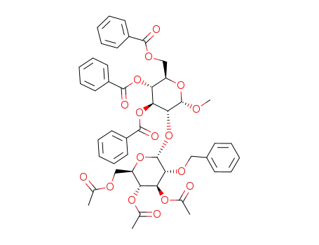 methyl 2-O-(3,4,6-tri-O-acetyl-2-O-benzyl-α-D-glycopyranosyl)-3,4,6-tri-O-benzoyl-α-D-glucopyranoside