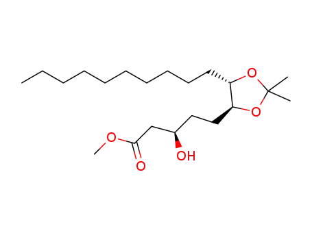 methyl (R)-5-((4S,5S)-5-decyl-2,2-dimethyl-1,3-dioxolan-4-yl)-3-hydroxypentanoate