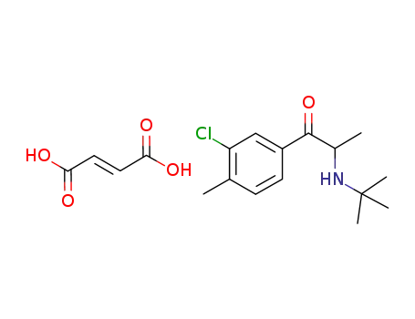 2-(N-tert-butylamino)-3'-chloro-4'-methylpropiophenone fumarate