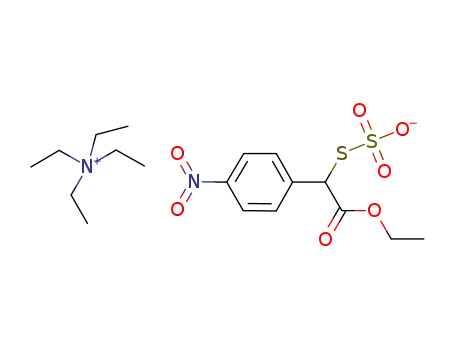 tetraethylammonium S-[ethoxycarbonyl-(4-nitrophenyl)methyl] thiosulfate