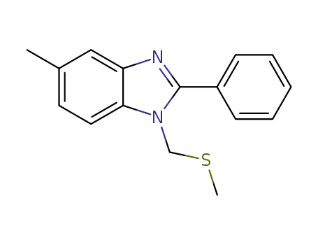 5-methyl-1-methylsulphanylmethyl-2-phenyl-1H-benzimidazole