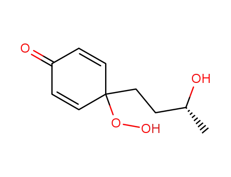 Molecular Structure of 1195113-83-7 ((R)-4-(3-hydroxybutyl)-4-hydroperoxy-2,5-cyclohexadien-1-one)