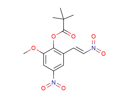 3-methoxy-2-pivaloyloxy-5-nitro-β-nitrostyrene