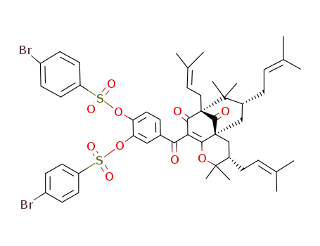 13-O,14-O-bis(4-bromobenzoylsulfonyl)-isogarcinol