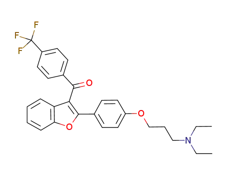 2-[4'-(3-diethylaminopropoxy)phenyl]-3-(4-trifluoromethylbenzoyl)benzofuran