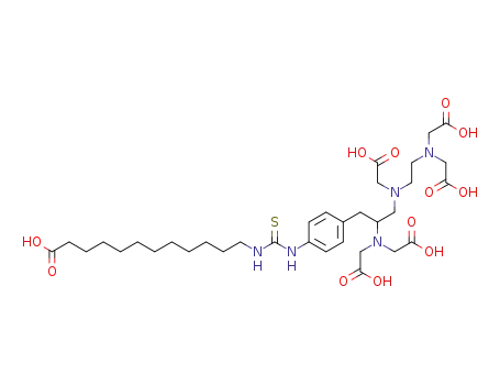 12-{[(4-{2-[bis(carboxymethyl)amino]-3-[{2-[bis(carboxymethyl)amino]ethyl}(carboxymethyl)amino]propyl}phenyl)carbamothioyl]amino}dodecanoic acid