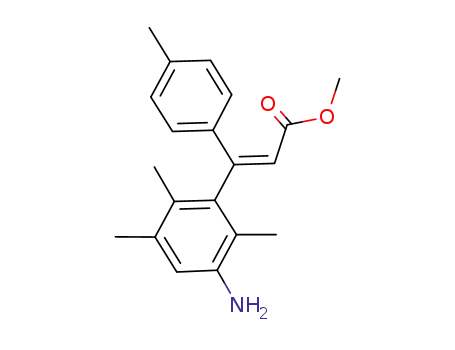 Molecular Structure of 1139719-59-7 ((E)-methyl 3-(3-amino-2,5,6-trimethylphenyl)-3-(4-methylphenyl)acrylate)