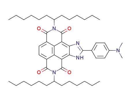 N,N'-bis-1-hexylheptyl-2-(4-dimethylaminophenyl)imidazolo-[4,5:b]naphthalenetetracarboxylic-1,8:4,5-biscarboximide