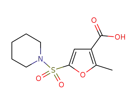 2-METHYL-5-(PIPERIDINOSULFONYL)-3-푸로산