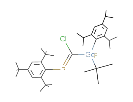 (2,4,6-tri-tert-butylphenyl)P=C(Cl)Ge(t-Bu)(F)(2,4,6-triisopropylphenyl)