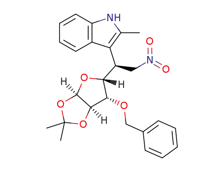 3-((1S)-1-[(5R,6S)-6-benzyloxy-2,2-dimethyltetrahydrofuro[2,3-d][1,3]dioxol-5-yl]-2-nitroethyl)-2-methyl-1H-indole