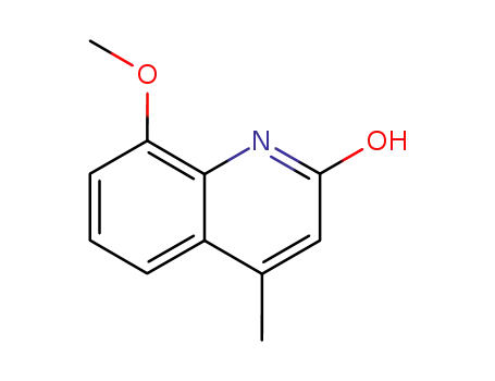 Molecular Structure of 30198-01-7 (2-HYDROXY-4-METHYL-8-METHOXYQUINOLINE)