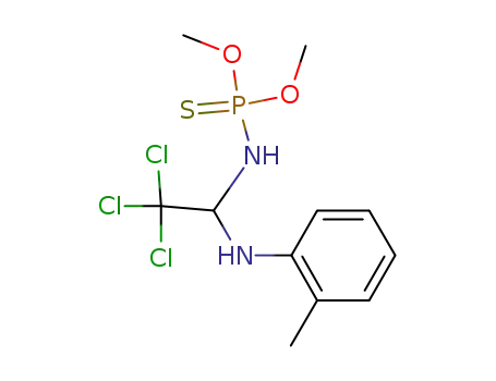 O,O-dimethyl-N-[2,2,2-trichloro-1-(2-methylphenylamino)ethyl] phosphoramidothioate