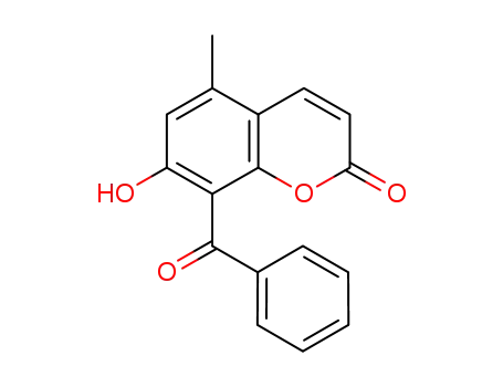 2H-1-Benzopyran-2-one, 8-benzoyl-7-hydroxy-5-methyl-