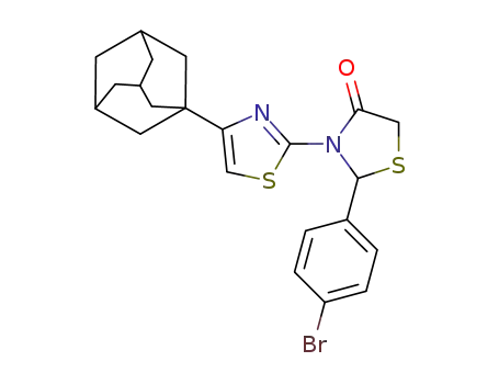 3-[4-(1-adamantyl)-1,3-thiazol-2-yl]-2-(4-bromophenyl)-1,3-thiazolidin-4-one