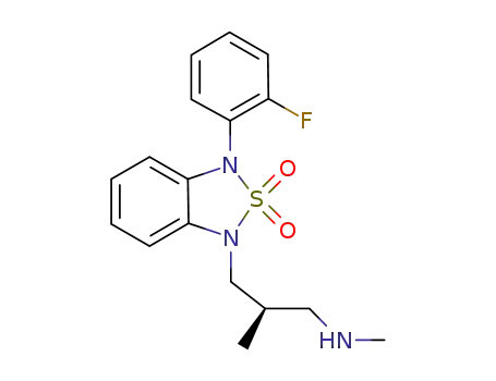 (2R)-3-[3-(2-fluorophenyl)-2,2-dioxido-2,1,3-benzothiadiazol-1(3H)-yl]-N,2-dimethylpropan-1-amine