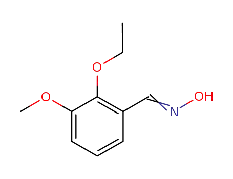 Molecular Structure of 80364-99-4 (Benzaldehyde, 2-ethoxy-3-methoxy-, oxime)